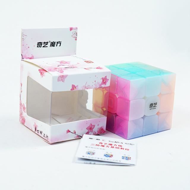 EACHHAHA 2 Pièces Speed Cube Set,Cube Magique 3x3,Cube De Vitesse 2 Lisse Haute Tolerance Aux Pannespuzzle Amz B07q
