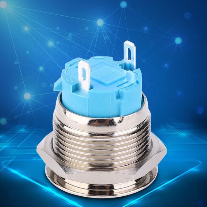 Interrupteur à bouton rond Interrupteur à bouton-poussoir en métal ...