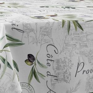 Nappe Sans Repassage Le Linge De Jules Nappe Anti-Taches Ferme Rouge - Rectangle 150 X Nappe Noel
