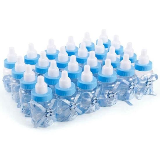 Lot De 12 Mini Biberons Pour Baby Shower - Boîtes à Bonbons Transparentes Mignonnes Pour Fêtes