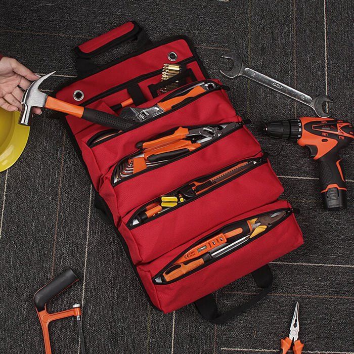 Organisateur Atelier Portable Sac Testboy Pour Multimètres, Pinces Ampèremétriques Et Plus Pince Ampèremétrique