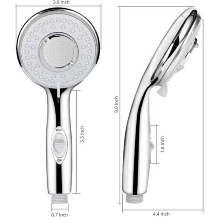 Universal High Pressure Shower Head, 5 Water Saving Modes and Hand ...