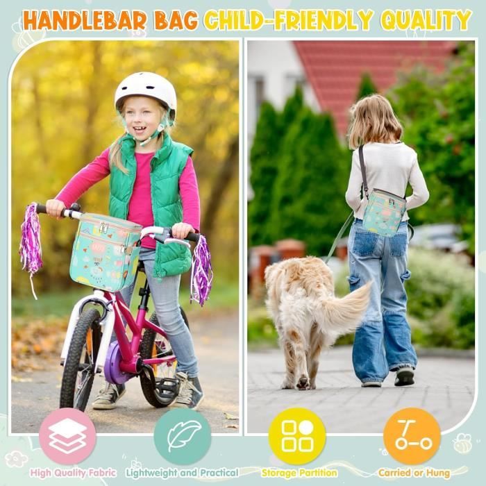 Poches Accessoires Vélo Sac De Guidon De Vélo Étanche | Poches Multiples | Support Téléphone Écran Tactile | Idéal Pour VTT, Ville, Randonnée Sac Guidon Oxford