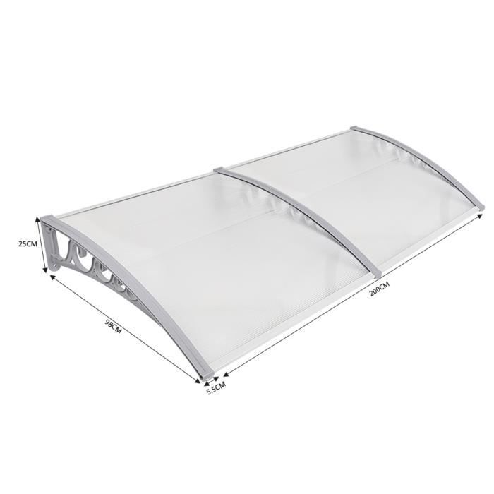 WERKA PRO Marquise En Polycarbonate 80 X 120 Cm