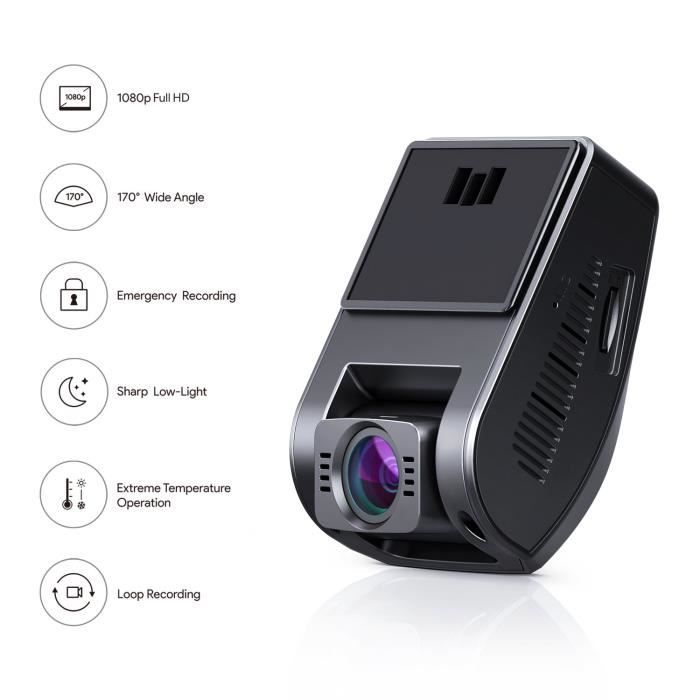 ORSKEY Dashcam Voiture 1080P HD Caméra embarquée Avant de Voiture embarquée  dashcam pour Voiture Grand Angle 170°, HDR, Affichage LCD 3.0, Vision de  Nuit, détecteur de mouvements et accéléromètre : : High-Tech
