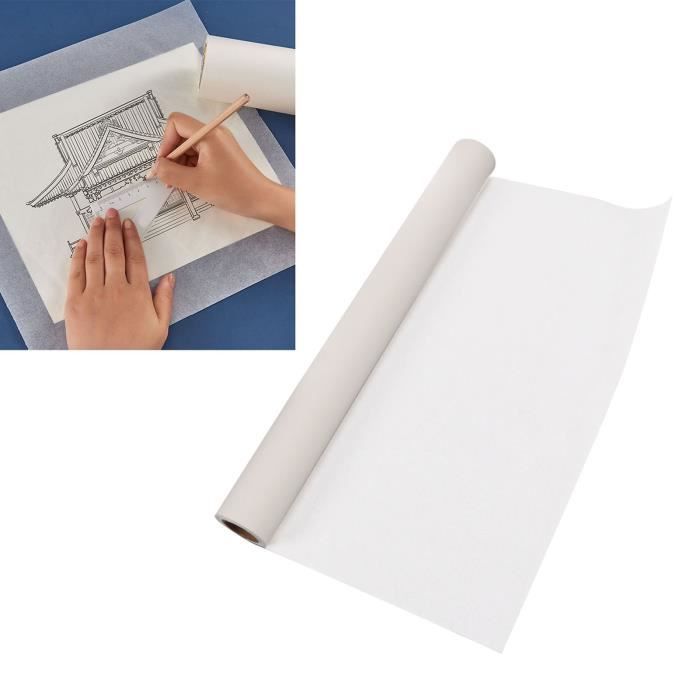 2 Rouleaux de Papier Blanc en Pâte de Bois 22cm10m Lisser Rouleau Papier  Calque Haute Ténacité Papier Patron Couture Portable [113] - Cdiscount  Beaux-Arts et Loisirs créatifs