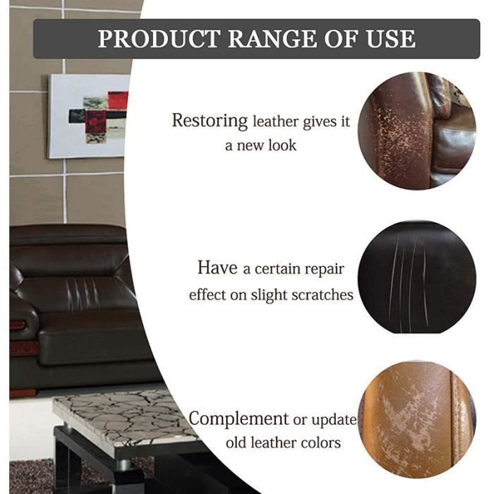Leather Patch Self Adhesive Leather Tape Repair Kit 50x120cm Sofa Sofa Car  Seat Repair (Color: 29-Dark Brown) - Cdiscount Bagagerie - Maroquinerie