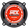 MTX TX450S Haut-parleurs voiture Kit 2 voies 13cm 70W RMS 4 Tweeters néodyme 25mm Membranes pulpe célulose-2