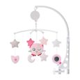 RS27685-Mobile musical pour lit bébé,jouet animaux musaical endormant lit bébé--Rose-2