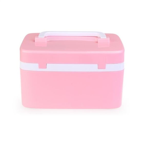 Boite De Rangement Avec Serrure Rose Achat Vente Boite De Rangement Cdiscount