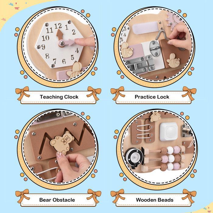 Planche Sensorielle Risipu - Jouet Montessori Anti-stress - Développe Motricité Et Sens