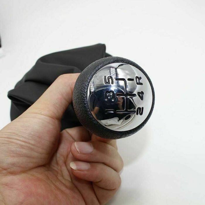 VJOLI Pommeau De Levier De Vitesse Sport Argenté - Compatible Peugeot 206/207, Citroën C2/C3 Et Autres Modèles