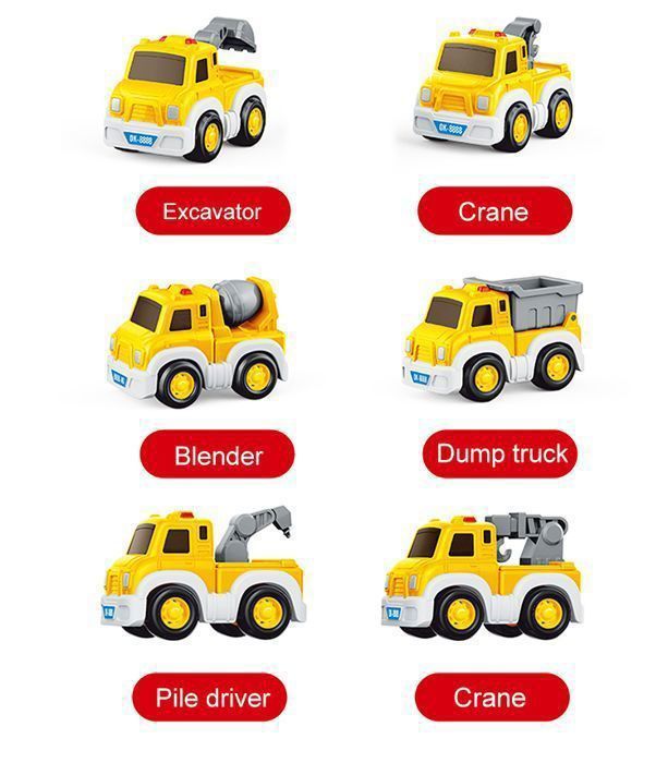 Camion Jouet 7 En 1 Pour Enfant 2 3 4 5 6 Ans Garcon, Avec 6 Petit Excavatrice De Construction Jouet Jouets Detransport De V Amz Camion Jouet 7 En 1 Pour Enfant 2 3 4 5 6 Ans Garcon, Avec 6 Petit Excavatrice De Construction Jouet Jouets Detransport De V Amz