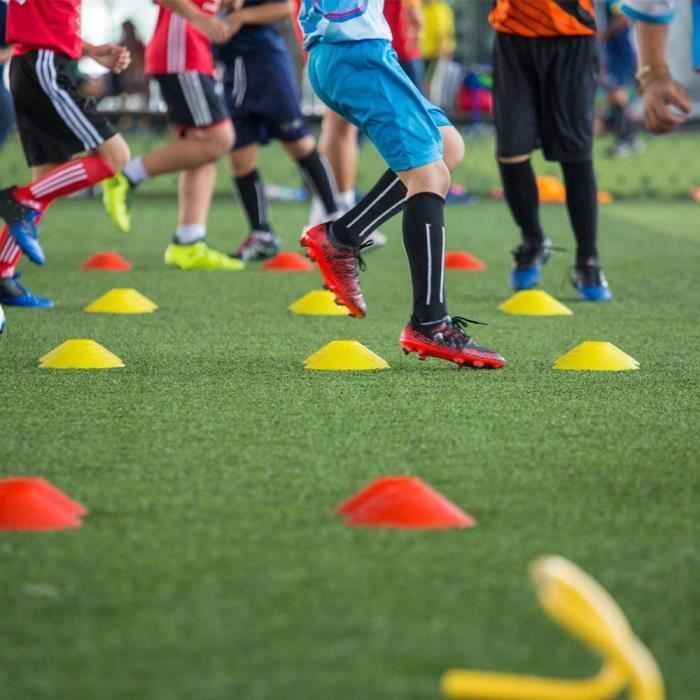 10 Plots De Marquage Pour Foot - Cônes D'entraînement Verts - Souples, Visibles, Sans Danger - 8