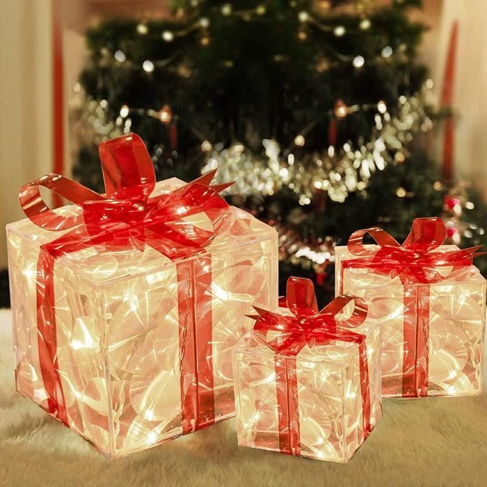 Coffret Cadeau Nouvel An Festif 3d Avec Ruban Pour Noël Et Le Jour