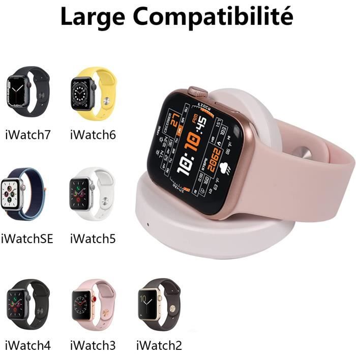 Chargeur sans fil magnétique Compatible avec Apple Watch