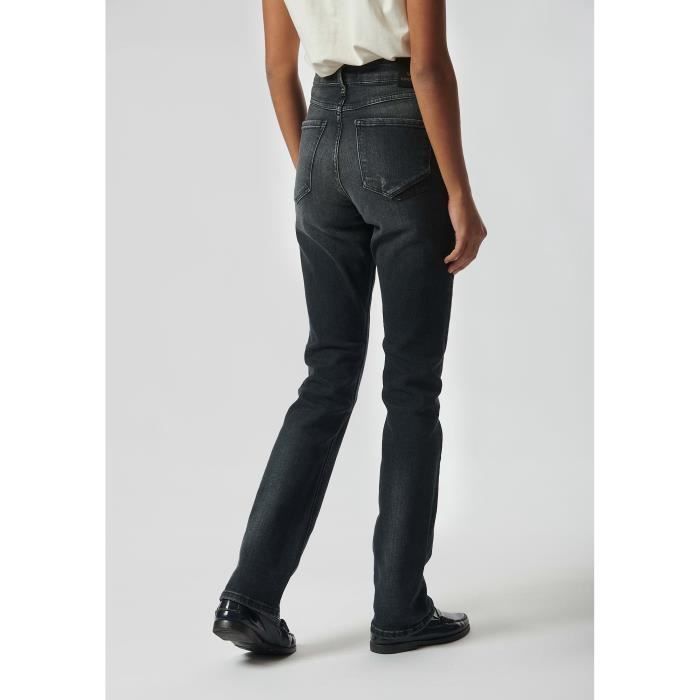 Jean slim femme SIBEL KAPORAL Noir Taille haute Denim ecologique Noir Cdiscount Pret a Porter