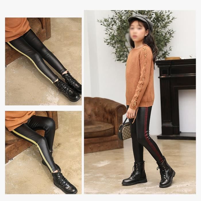 Legging Polaire Chaud Hiver Legging Epais Fille Taille Haute Legging Stretch Extensible Leggings Elastique Thermique Legging Rouge Rouge Cdiscount Pret a Porter