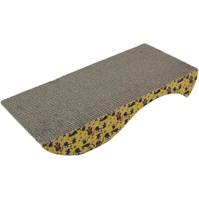 Griffoir Pour Chat En Carton Ondulé - Kitty Spin - Multifonction Pliable - Avec Balle & Clochette - Protège Meubles & Canapés