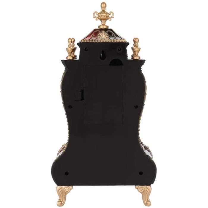 Réveil Vintage Horloge Murale Baroque - Style Rétro Avec Sonnerie, Blanc Ou Marron