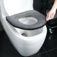 Abattant Wc,Tapis de siège de toilette chauffant D'hiver, confortable, tapis de salle de bain doux, housse de - Type Vert armée-3