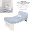 YIN Tabouret de salle de bain toilette Pliable Courbe U Design Antidérapant Portable Facile Rangement Caca Tabouret Bleu YN013-3