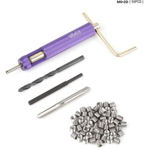 Kit Inserts Filetés Métal 120 Pièces M6-M18 – Pour Réparer Filets Endommagés, En Acier Inoxydable
