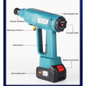 Nettoyeur Haute Pression sans Fil pour Batterie Dewalt 20 V, 21 000 TR/Min, 1000 psi, Nettoyeur Haute Pression Portable avec buse 6 en 1 et Pot en Mousse pour Nettoyage de Voiture
