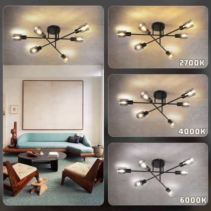 Plafonnier Vintage Hofstein Métal Marron/cuivre - Lampe Suspension Salon