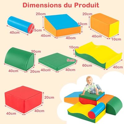Aiyaplay - Parcours motricité bébé - Module d'escalade en mousse 15 Aiyaplay - Parcours motricité bébé - Module d'escalade en mousse 15