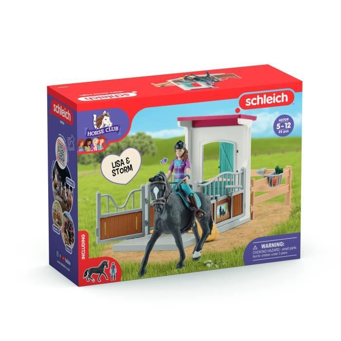 Horse Box Lisa et Storm, Figurine cheval et accessoires, SCHLEICH - Main Image