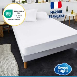 HOUSSE DE MATELAS ANTI-ACARIENS NON-ALLERGIQUE MASSAGE BULLES 2 PLACES, housse m