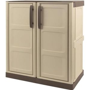 Armoire haute de rangement pour garage Montezuma à 2 portes, noir, 30.5 po  x 18 po x 81 po BKFG30TCL