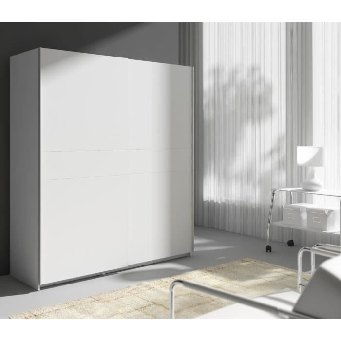 STAR Armoire style contemporain blanc L 170 cm Cdiscount Maison