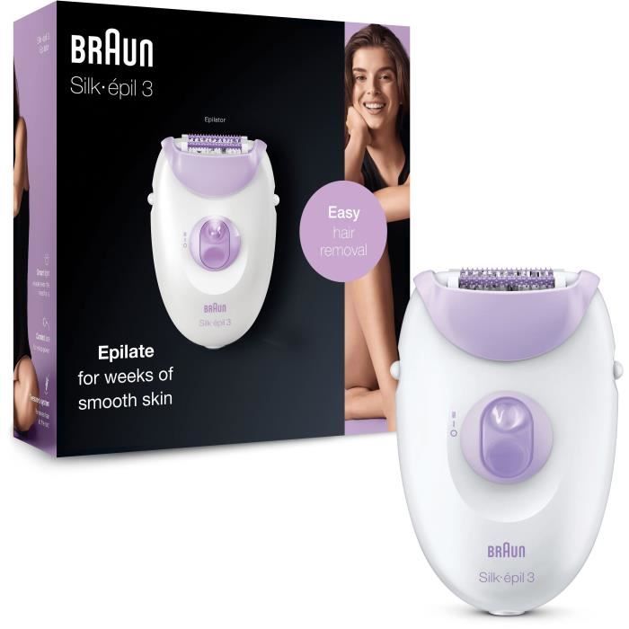 Epilateur BRAUN Silk épil 3 SE3 3170 20 pinces à épiler