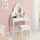 Meuble coiffeuse blanche