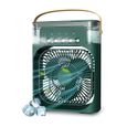 ®RisingFF Climatiseur portable avec lumière LED 7 couleurs, minuterie 1/2/3 heures, 3 vitesses de ventilation,vert