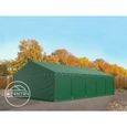 Tente de stockage TOOLPORT 5x10 m en PVC 500g/m², H. 2 m, vert foncé-0