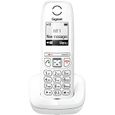Téléphone sans fil - GIGASET - AS405 Blanc - Mains libres - Répertoire 100 noms et numéros - Autonomie 1080 min-0