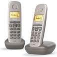 Téléphone Fixe GIGASET A170 Duo Umbra - Écran rétroéclairé - Répertoire 50 contacts - Compatible aide auditive-0