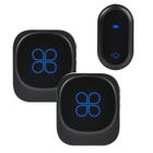 Sonnette Sans Fil Extérieur - IBEAFILLY - IP68 -180 Mètres - 58 Mélodies - Kit de Carillon avec 2 Récepteur Noir