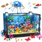 HOGOKIDS Ensemble de construction d'aquarium avec lumière LED 725 pièces Cadeau pour Enfants Adultes 6+ ans