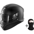 SHARK HELMETS SHARK Casque moto Intégral Skwal 2.2 + Cagoule - Noir mat