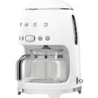 Cafetière SMEG 50's Style DCF01WHEU - 10 tasses - Filtre - 1050W - Réservoir d'eau amovible