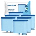 Lot de 6 filtres à eau Wessper compatibles avec les machines à café Philips Saeco Aquaclean CA6903/10