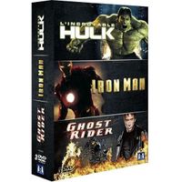 DVD L'Incroyable Hulk ; Iron Man ; Ghost Rider