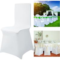 LILIIN Lot de 50 housses de chaise forme universelle, élastiques, amovibles, lavables, pour décoration de banquet mariages