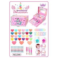 Kit de démarrage de maquillage lavable, véritable ensemble de maquillage pour enfants, jouets de simulation de princesse, cadeaux av