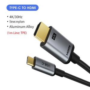 Cable HDMI Version 1.4 Mini-HDMI USB-C type C Homme Micro D Adaptateur mâle  câble Longueur: 1m - Cdiscount Informatique