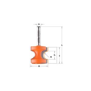 CMT Orange Tools 901.200.11 Fraise à rainurer HM S8 D20 x 16 mm16 -  Cdiscount Bricolage